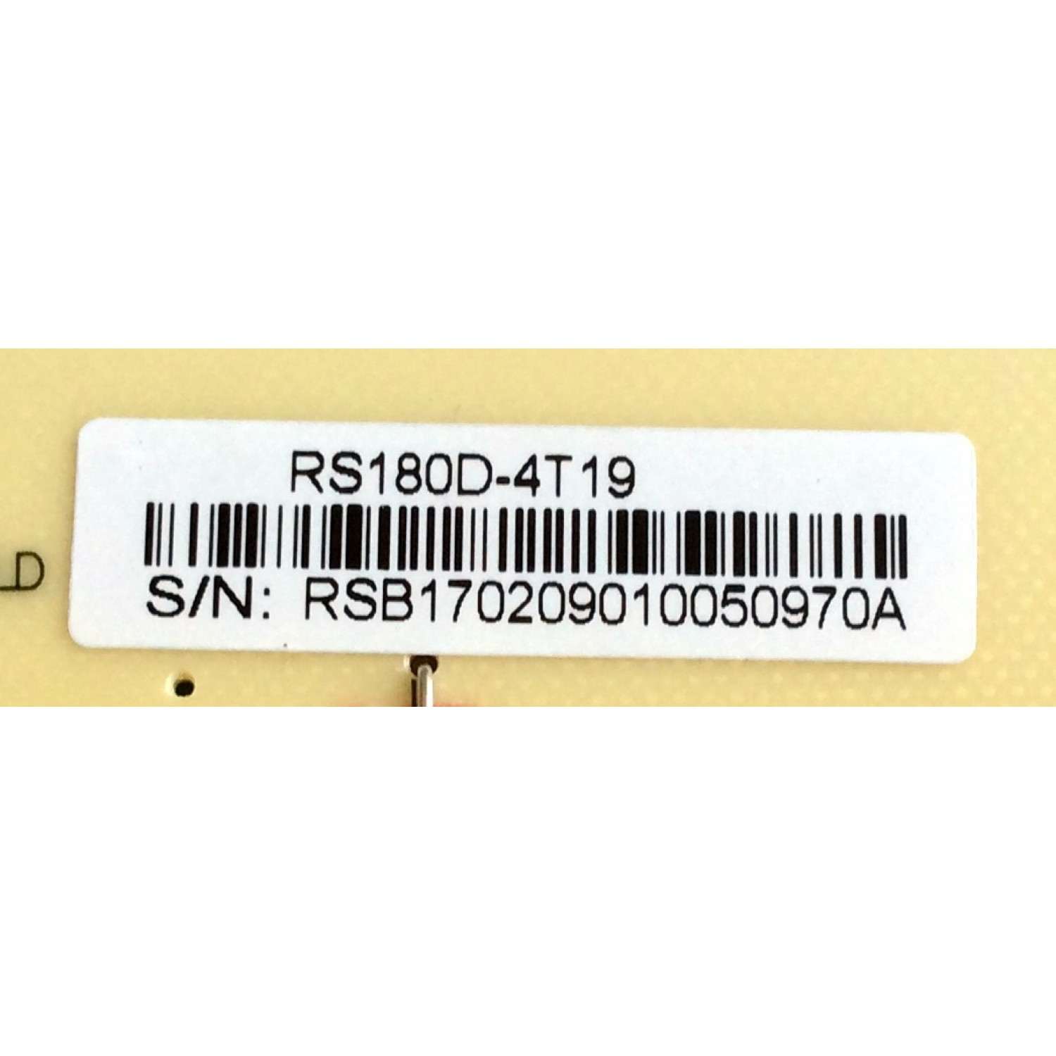 FUENTE DE PODER PARA TV RCA / NUMERO DE PARTE RS180D-4T19 / 3BS00187 / RS180D / RS180D4T19 / MODELOS RTU6549 / RTU6549 A1612 - Imagen 2